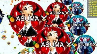 Agar.io - EPIC Double Cannonsplit! Uncut Gameplay with Pine (Agario)