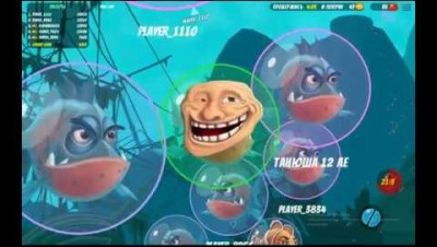 AQWAR.IO - новая  io игра! agar.io, slither.io, diep.io про рыбок.Edkubb game