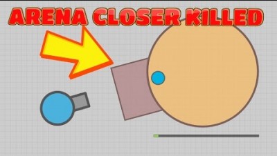 ARENA CLOSER KILLED! FROZEN ARENA CLOSER? KILLING AN ARENA CLOSER! (Diep.io Hack/Mod)