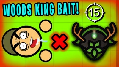 BAITING WITH THE WOODS KING HELMET! (Surviv.io Trolling)
