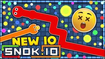 BECOMING THE BIGGEST SNEK ON THE BEST NEW IO GAME 2017 | SNOK.IO (Slither.io but it's in 2D)