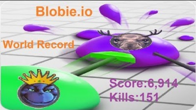 Blobie.io World Record Score:6,914 Kills:151 (PC Version)