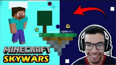 Bonk.io - MINECRAFT SKYWARS - Novo Mapa