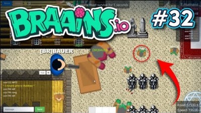Braains.io - UPDATE - VIREI UM ZUMBI GIGANTE - Gameplay #32
