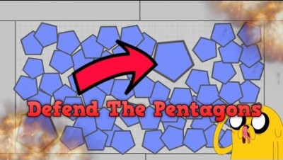 Defend The Pentagons *NEW* MINIGAME / DIEP.IO DEFEND THE PENTAGONS FUNNY MOMENTS (Diep.io TROLLING)