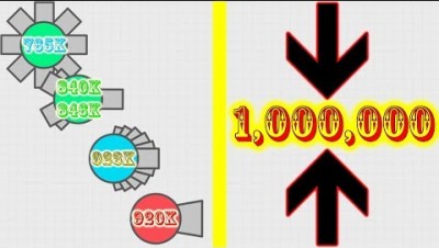 Diep.io - Denied of 1 Million (Octo Tank, Booster, Spreadshot, Machine Gun)