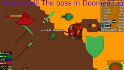 Doomed2.io How To Kill The Boss And Get The Axe |Crafting Potions|Glass|Bucket