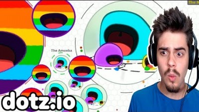 Dotz.io - HACK DE LEVEL?? // RECORDE NO TOP 1 (Agar.io + Paku.io) ‹ AbooT ›