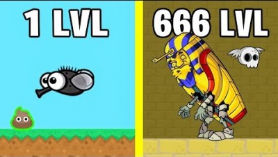 ЭВОЛЮЦИЯ ЖИВОТНЫХ В ПИРАМИДЕ! - FlyOrDie.io