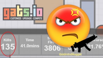 Gats.io - 135 Killstreak! The power of SMG | Player Unkn0wn