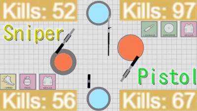 Gats.io - Pistol & Sniper Domination: 50+ Kill Streaks (97 Kills)