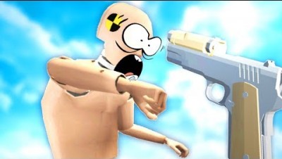 I shoot crash test dummies repeatedly in the face