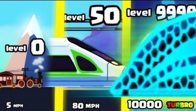 IS THIS THE FASTEST HIGHEST LEVEL TRAIN LOCOMOTIVE EVOLUTION? (9999+ FUTURE) l Idle Train tycoon