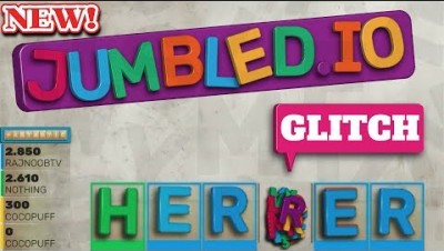 Jumbled.io - GLITCH! Unlimited Letters & Time (High score) - jumbled.io epic gameplay
