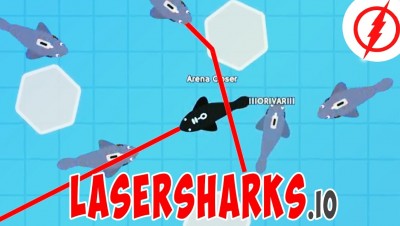 LaserSharks.io - New .io Game!!! Amazing Gameplay - Survival!