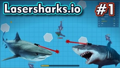 Lasersharks.io - TUBARÕES QUE DISPARAM LASER - Gameplay #1