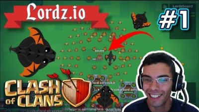 Lordz.io - MOPE.IO + CLASH OF CLANS AO VIVO - Gameplay #1