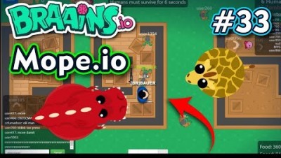 Modd.io - BRAAINS.IO COM MAPAS NOVOS MOPE.IO - Gameplay #33