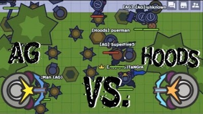 MooMoo.io Diamond Repeater Crossbow ClanWar AG VS Hoods