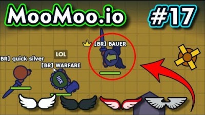 Moomoo.io - UPDATE DAS ASAS COM EFEITOS - Gameplay #17