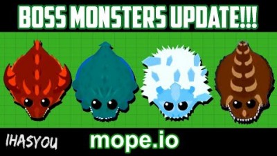 MOPE.IO 4 BEST NEW MONSTERS & ABILITIES!!! Mope.io Update Trailer For New Tier Boss Monsters!