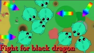 Mope.io Big battle to get the black dragon || New update