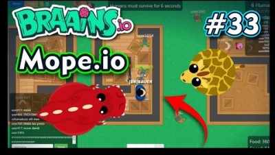 Mope.io - BRAAINS.IO COM MAPAS NOVOS - Gameplay #33