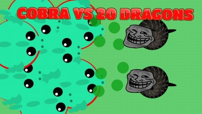 MOPE.IO FUNNIEST COBRA TROLL! Cobra Vs. 20 Dragons! (Mope.io New Update Trolling)