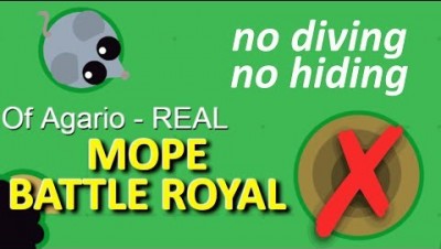 MOPE.IO // #MopeBattleRoyal // DIVING AND HIDING HOLE DISABLED IN SMALL SAFE AREA // TEASER #36