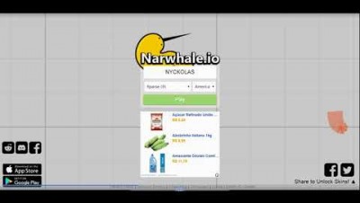 NARWHALE.IO BATALHA DE BALEIAS E BUG.