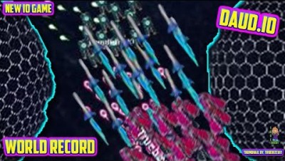 NEW IO GAME: DAUD.IO [WORLD RECORD FLEET] WORLD'S BIGGEST FLEET OF SPACESHIPS EVER! 100% MAP CONTROL