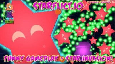 NEW IO GAME !! WORLD'S BIGGEST STAR INVASION [STARFLICT.IO] Funny starflictio gameplay #1
