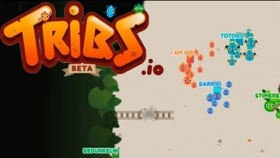 Новая Ио игра Tribs.io Огонь Вода и Земля играем за Племя воды