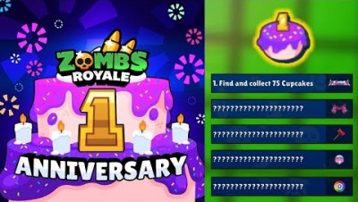 OPENING THE RARE ANNIVERSARY CHEST! | Zombsroyale.io Birthday Challenges & Rare Skins