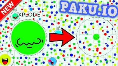 PAKU.IO WORLD RECORD BIGGEST BLOB!! // Best New .IO Game (Like Agar.io)