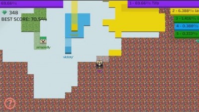 Paper Battle (Paper.io) Map Control: 100.00%