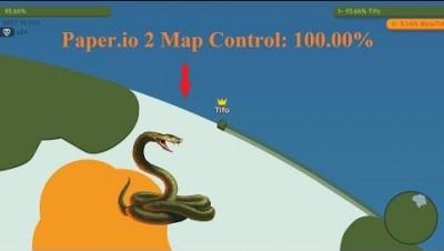 Paper.io 2 Map Control: 100.00% Teams 