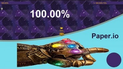 after many days, i got 100% on paper.io 2, with the thanos skin : r/gaming
