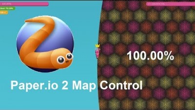 Paper.io 2 Map Control: 100.00% 