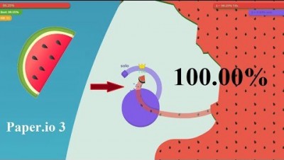 Paper.io 3 Map Control: 100.00% [Fantastic]