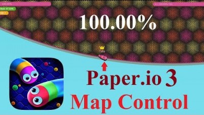 Paper.io 2 Map Control: 100.00% [Cyber Punk] 