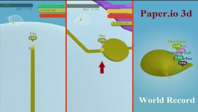 Paper.io 2 World Map Control: 100.00% New 