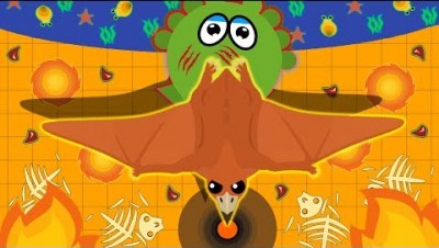 PTERODACTYL FLIES ANIMALS INTO THE LAVA! MOPE.IO TROLLING WITH DINOSAUR (Mope.io Funny Moments)