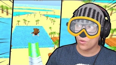 PULEI DO TOPO DO TOBOGÃ | Aquapark.io