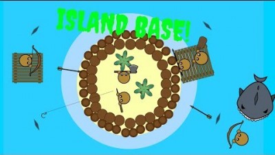 Raaaaft.io - HUGE ISLAND BASE!!! + How to Kill Sharks! (Raaaaft.io Gameplay)