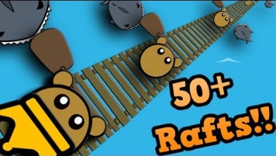 RAAAAFT.IO - LONGEST RAFT EVER!! // 50+ Rafts (Raft Funny Moments)