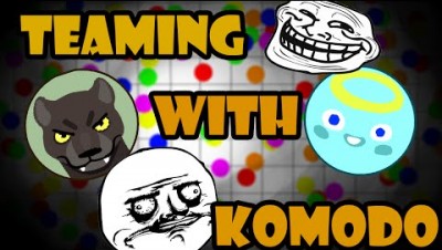 [Seizure Warning!] Teaming with Fox Komodo | Epic Gameplay | Agar.io