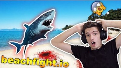 SHARK ATTACK ON THE BEACH !! ( beachfight.io )
