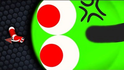 Slither.io A.I. 1 STRONG GIANT SNAKE vs TINY HACKER SNAKE // Epic Slitherio Gameplay! (WormsZone.io)