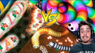 Slither.io vs Wormate.io vs LittleBigSnake.io - BATALHA DOS 3 MELHORES JOGOS DE MINHOCA ‹ AbooT ›
